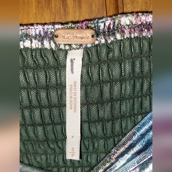 Free People Carpe Diem Floral Velvet Convertible Maxi Skirt/Dress - Picture 8 of 8